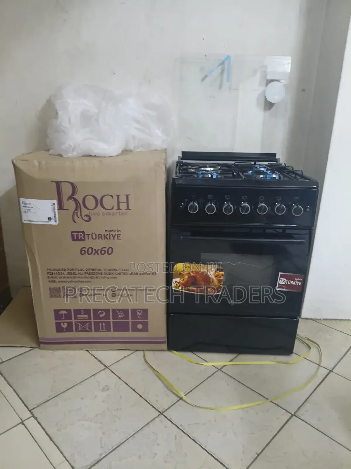 Roch 60x60 3 Gas + 1 Electric Cooker