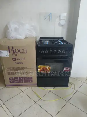 Roch 60x60 Black Cooker With Electric Oven