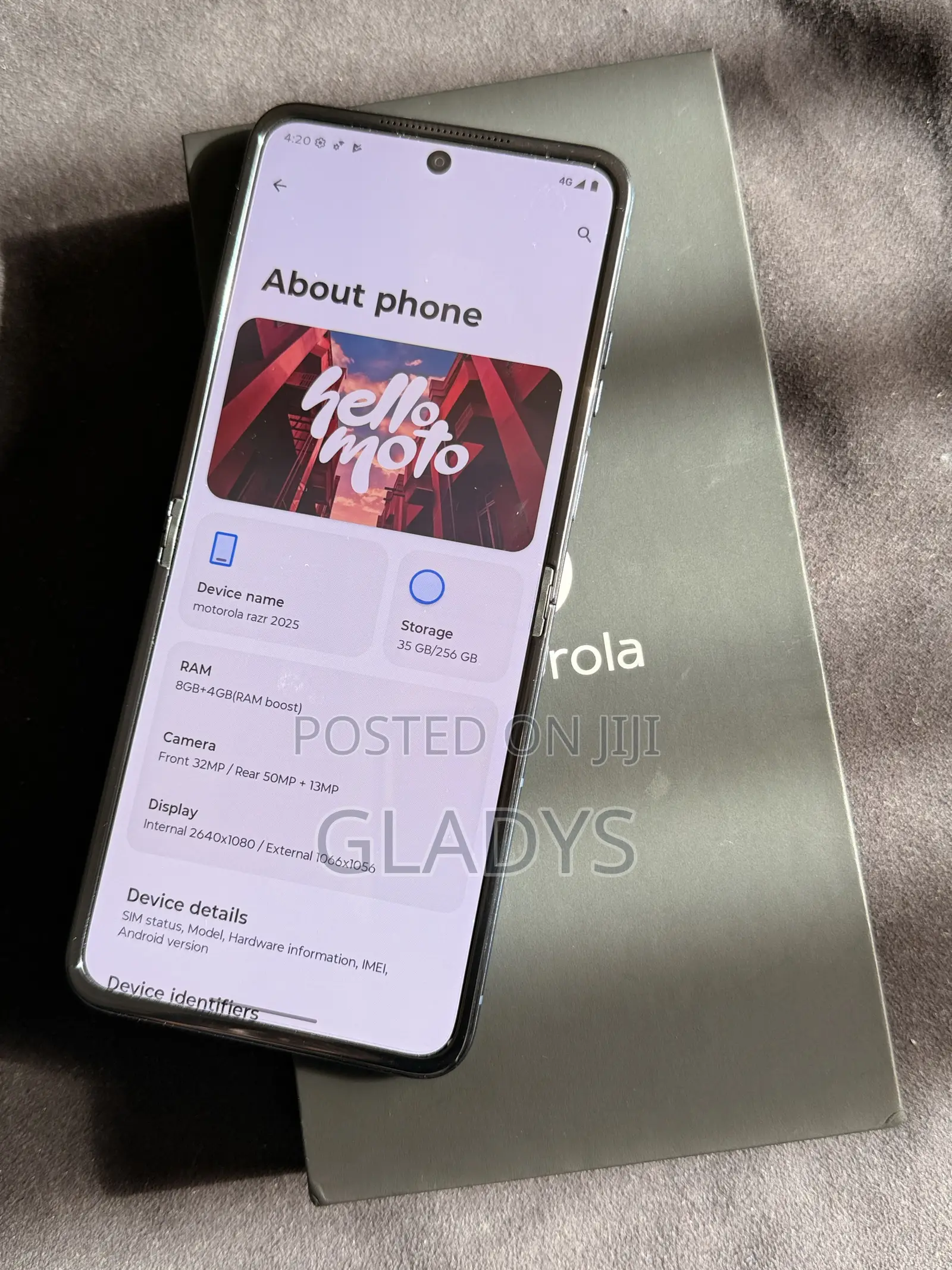 Motorola Razr 2025 256 GB Blue