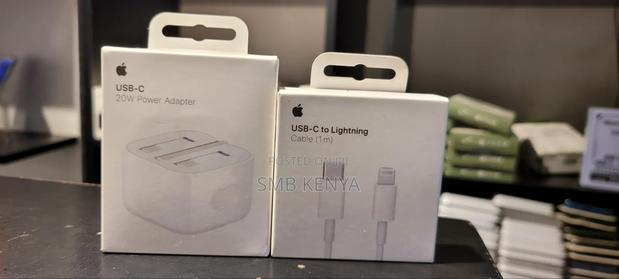 Original Apple 20w Usb-C Fast Charger + Usb-C to Lightning Cable