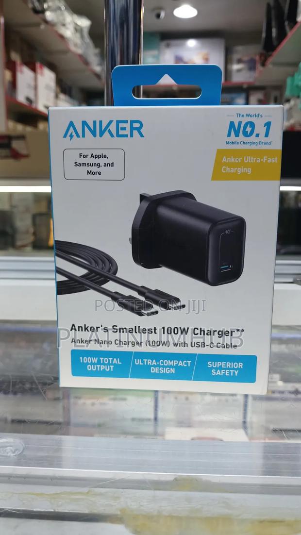 Anker's Smallest 100watts Charger With Usb-C Cable