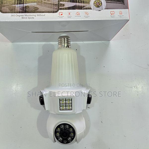 CCTV Wireless Panoramic V380 Bulb Camera E33 3lens Wifi Camera