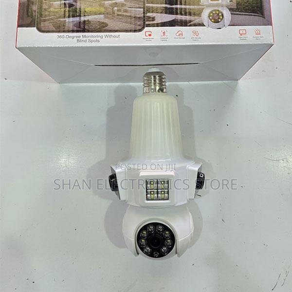 CCTV 360° 1080p Panoramic V380 Wireless Bulb Camera E33 3lens