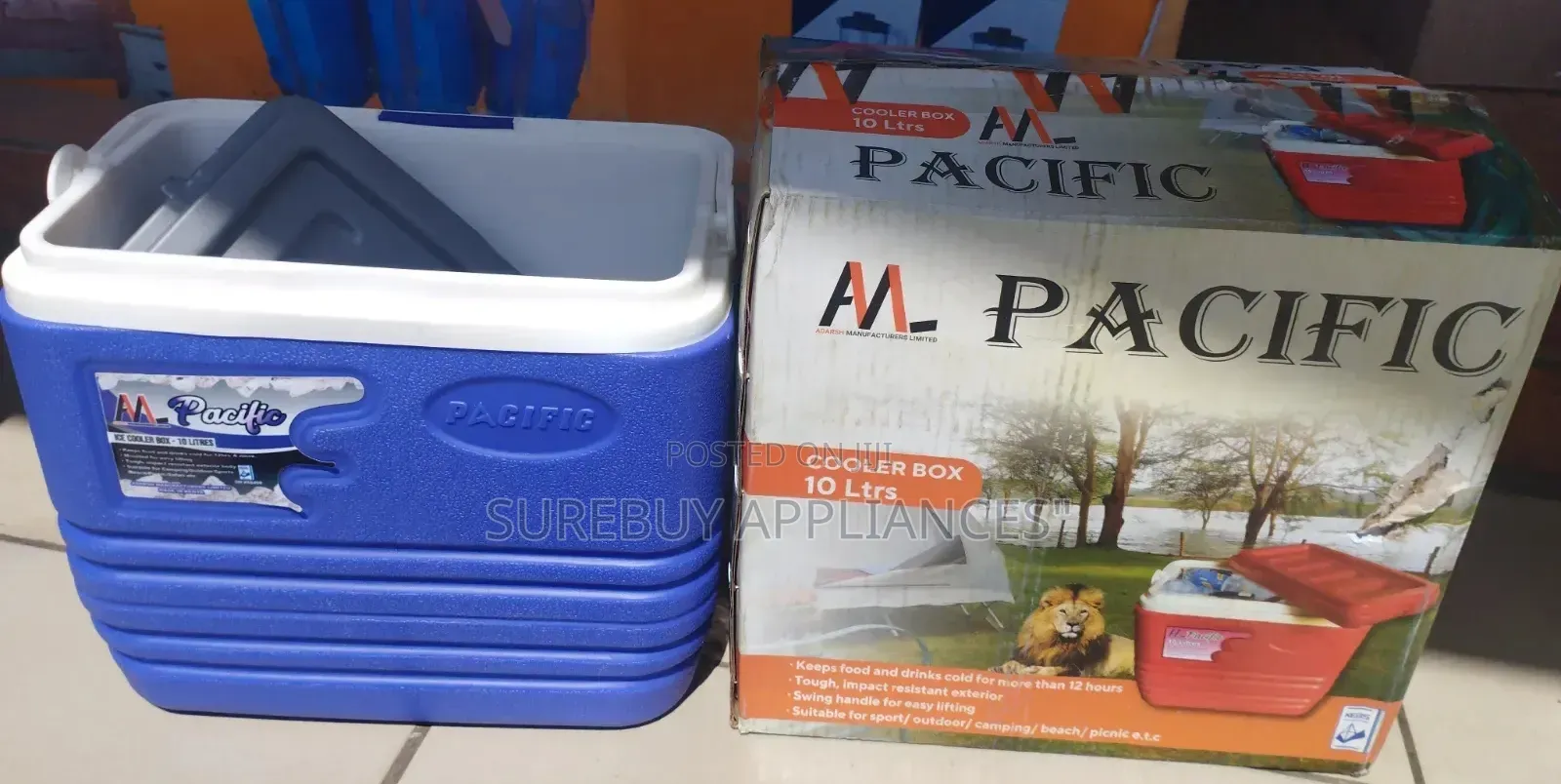 10ltrs Pacific Cooler Box :Temperature Retention