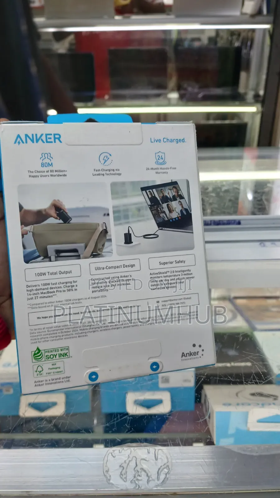 Anker's Smallest 100watts Charger With Usb-C Cable
