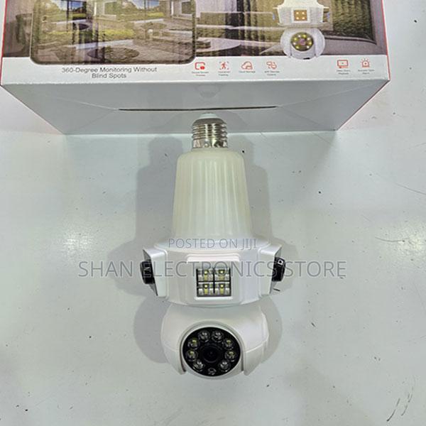 Ip67 V380 Wireless Bulb Camera E33 3lens Wifi Cam CCTV 360°