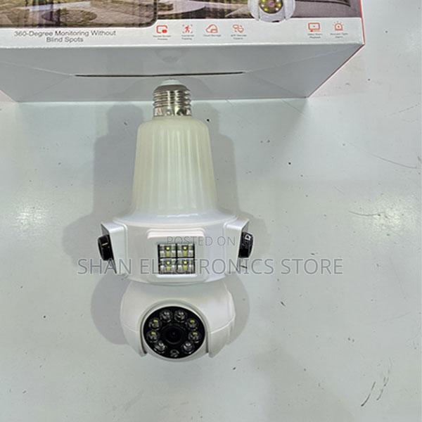 CCTV 360° E33 3lens Panoramic V380 Wireless Bulb Camera