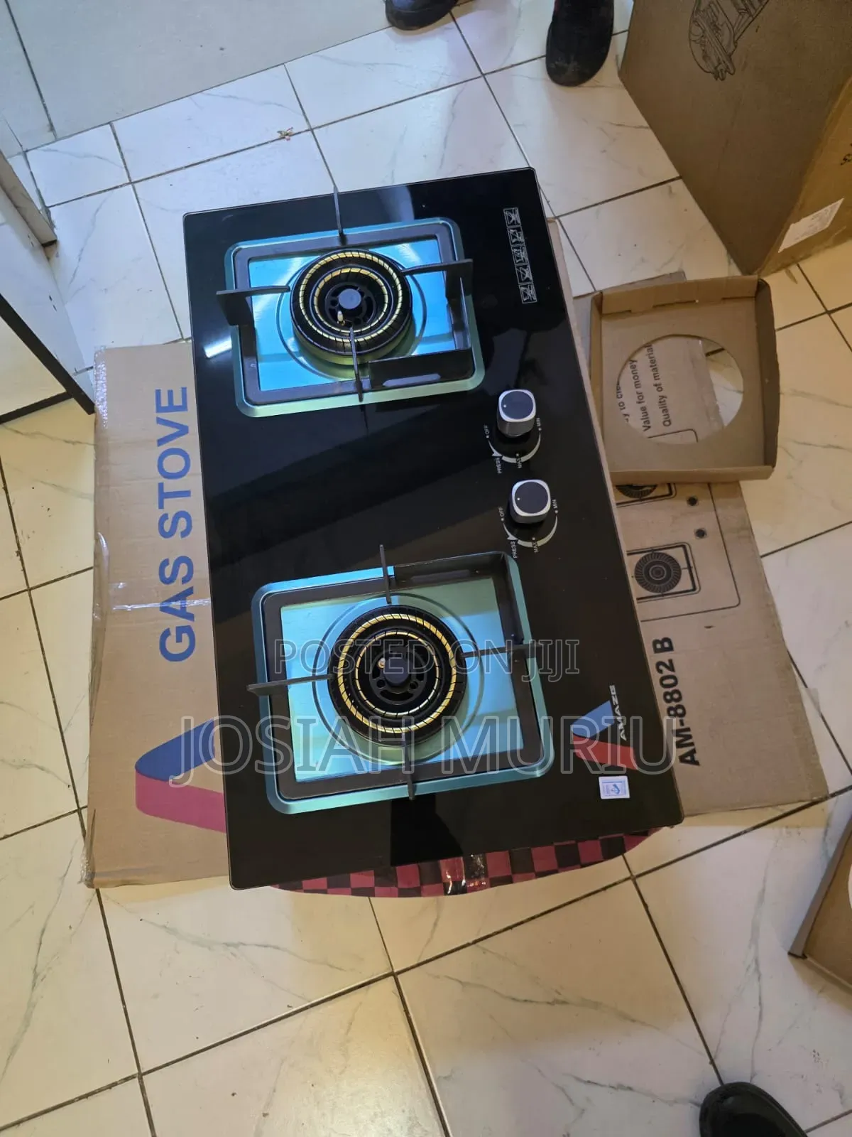 2 Burner Inbuilt Cooker Glass Top