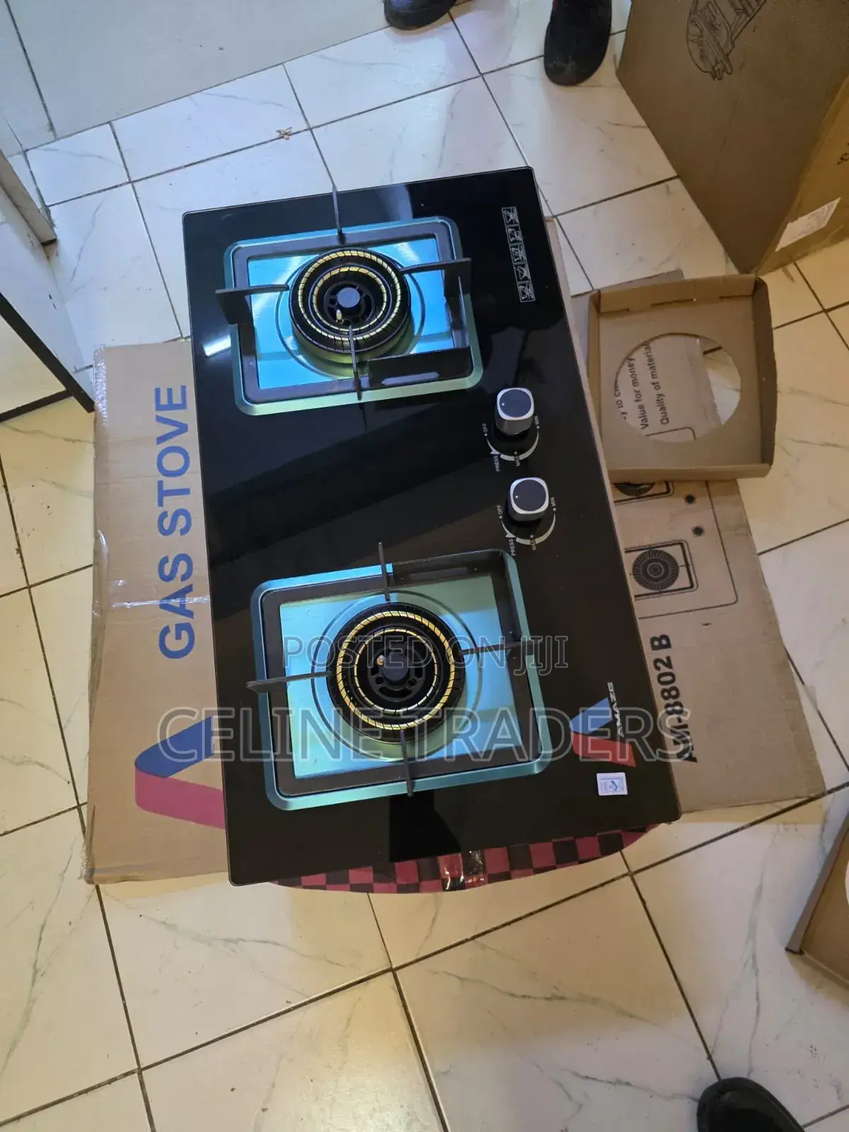 2 Burner Inbuilt Cooker Glass Top