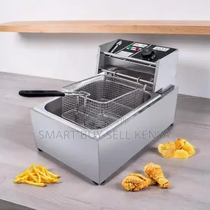 Heavy-Duty 4l/6l Electric Single Tank Stainless Steel Deep Fryer