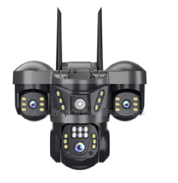Professional` 4g Triple Lens Solar Surveillance Camera