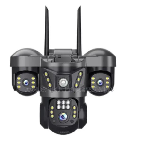 Professional` 4g Triple Lens Solar Surveillance Camera