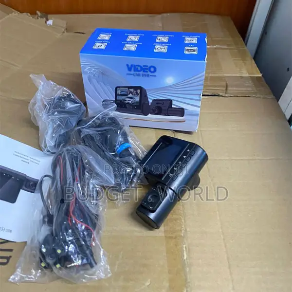 G50 Triple Lens Car Dash Camera – 3-Channel Driving Recorder