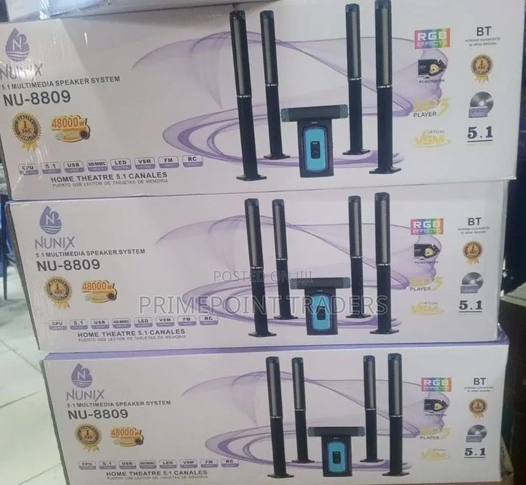 Nunix Home Theater 5.1 Deluxe Wireless Bluetooth Entertainment