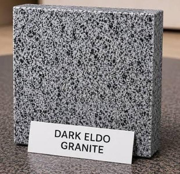 Premium Dark Eldo Granite – 8' × 2' Polished Slab