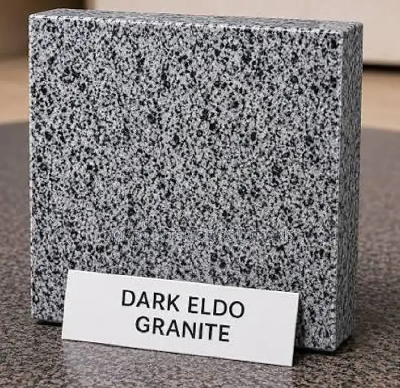Premium Dark Eldo Granite – 8' × 2' Polished Slab
