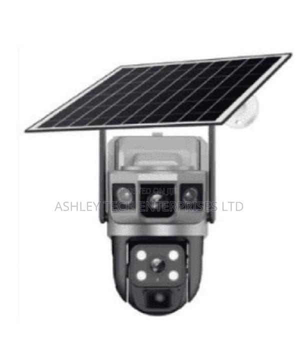 Wireless Dual-Lens Solar CCTV Camera – Ai Motion Detection