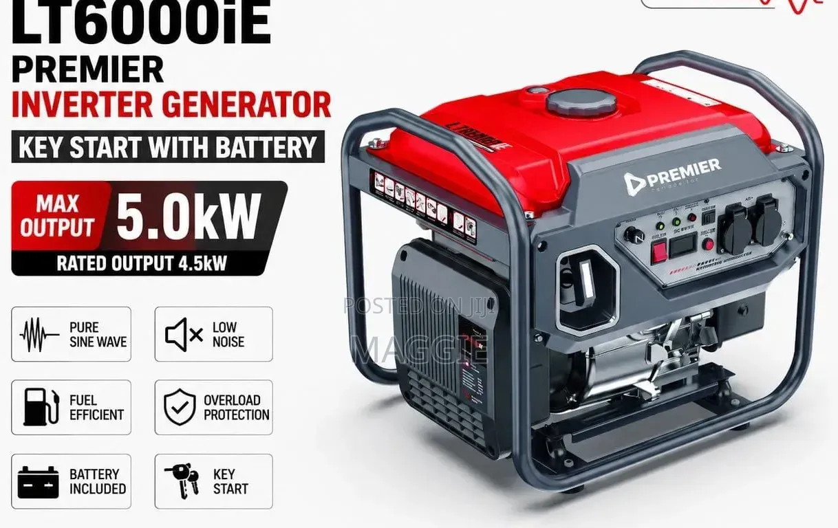 Premier Inverter Generator Key Start With Battery