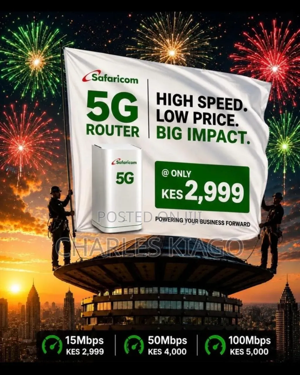 Safariocom 5g Routers With in-Build 5200mah Battery