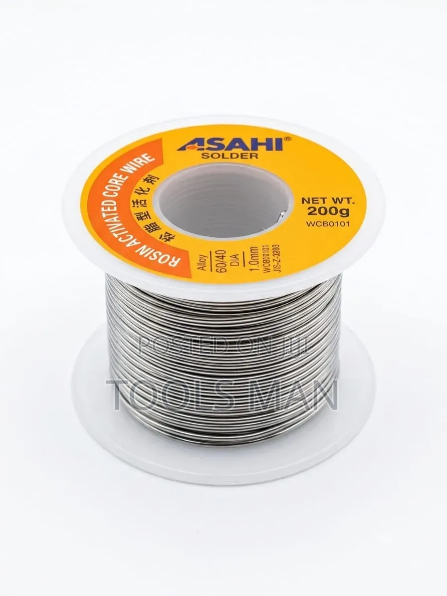 Asahi 60/40 Rosin Core Solder Wire 1.0mm - 200g Spool.