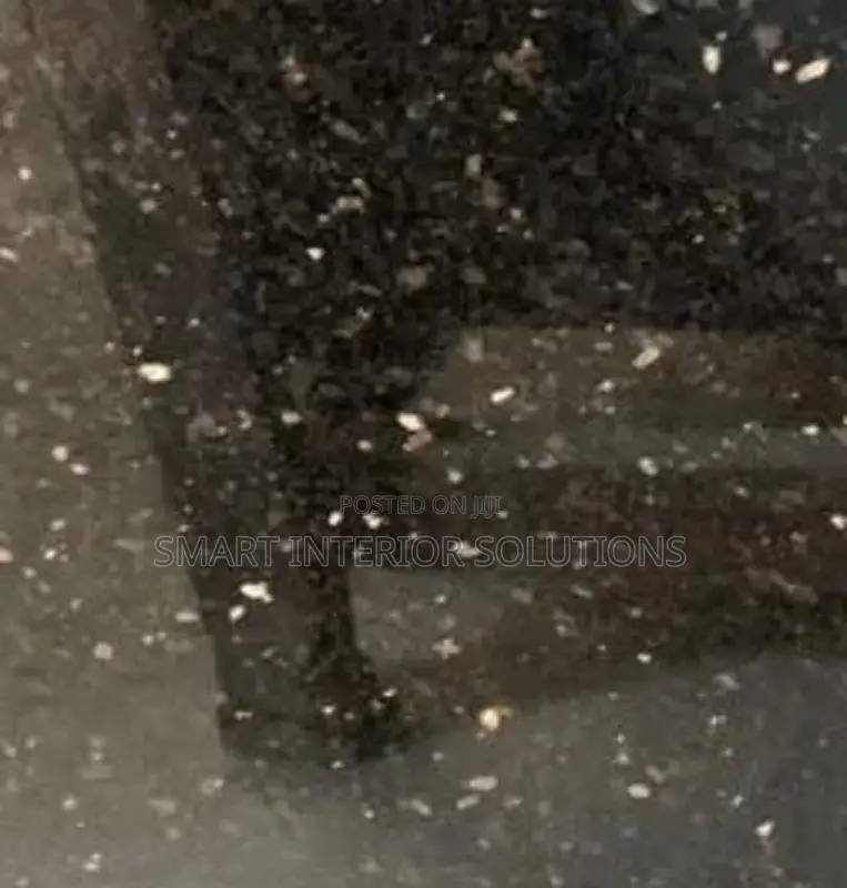Polished Dark Eldo Granite Slab – 8 × 2 Feet