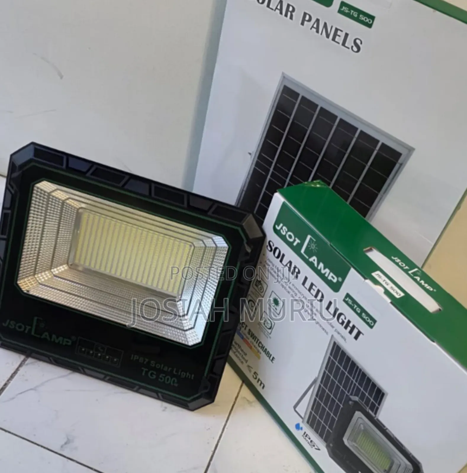 Tg 500w Solar Floodlight With Panel