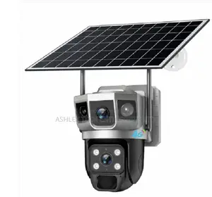 Wifi Dual-Lens Solar Security Camera – Waterproof Outdoor CCTV