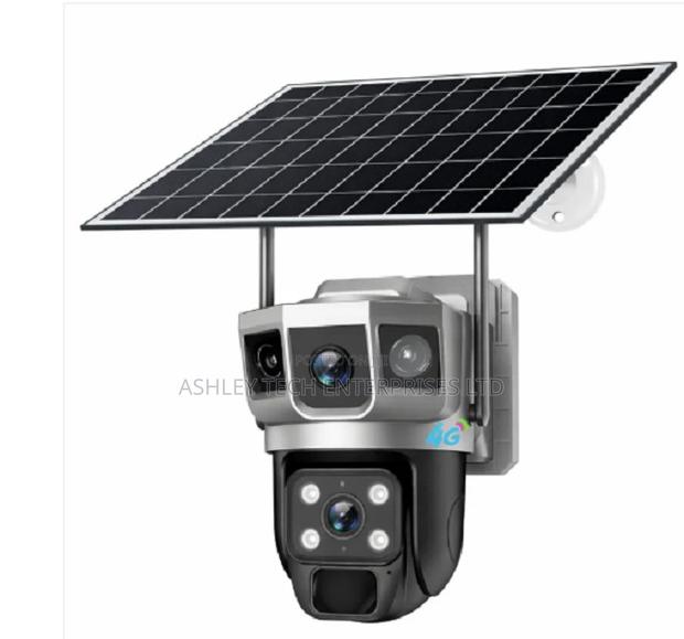 Wifi Dual-Lens Solar Security Camera – Waterproof Outdoor CCTV