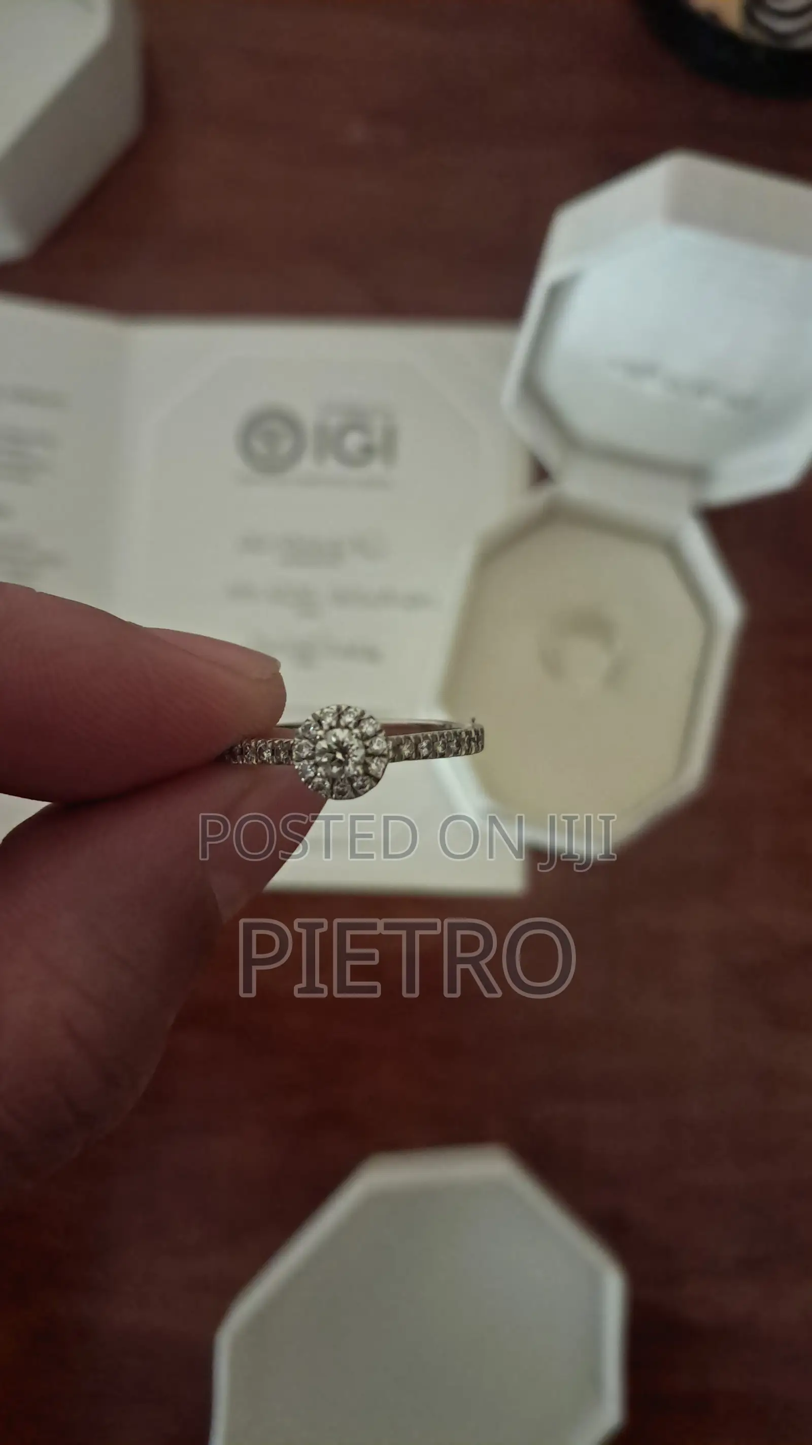 Swarovski Created Diamond Ring – Igi Certified (0.45 Ct)