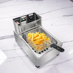 Compact 4l/6l/10l Electric Single Tank Stainless Steel Deep Fryer