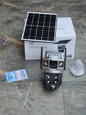Dual Lens Ptz 4g Solar Powered V380 App Solar Cctv Camera