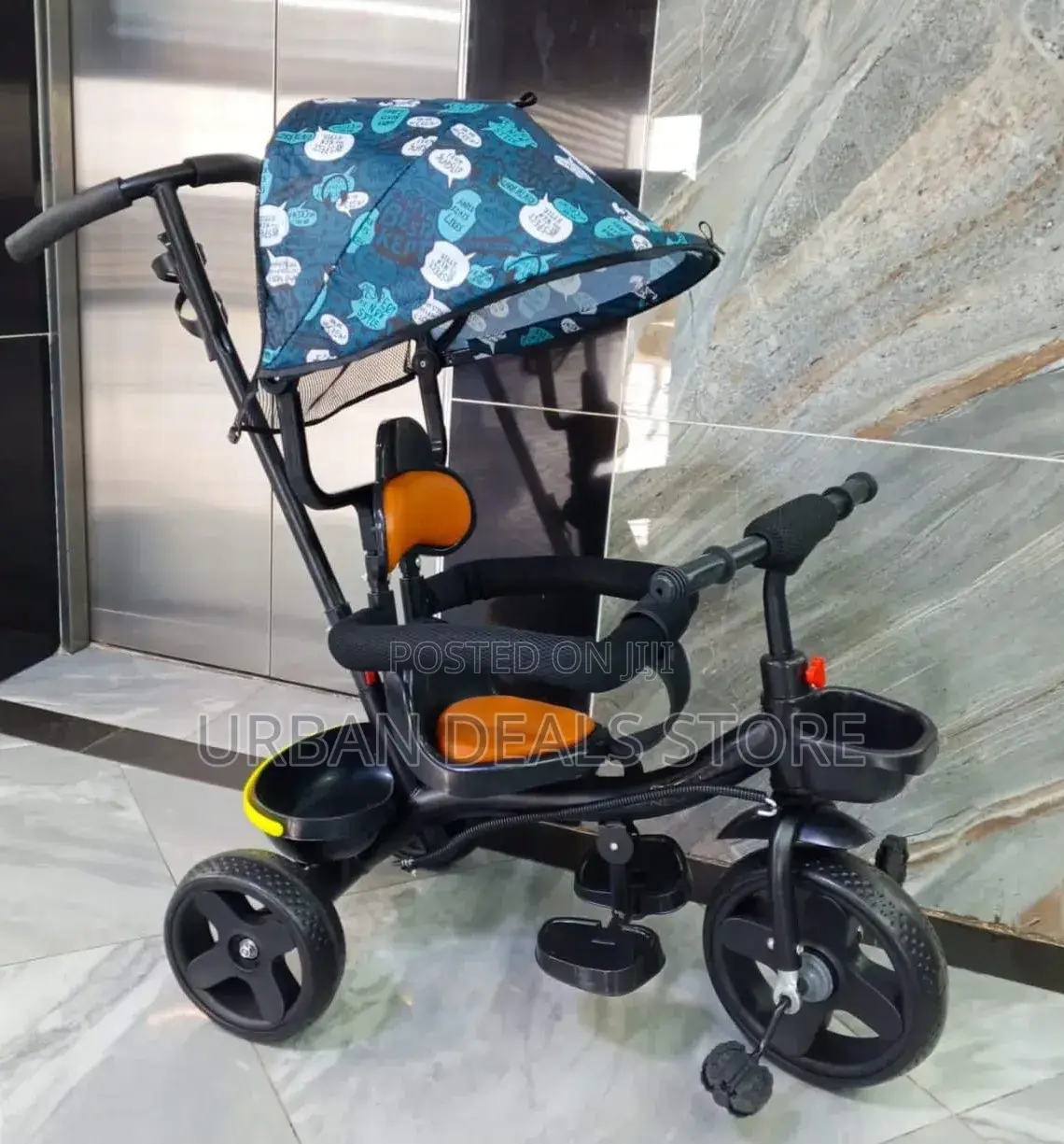 Tricycle With Canopy Parent Handle