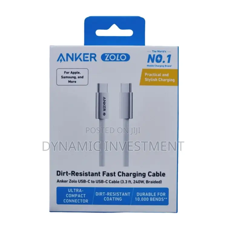 Anker Usb C to Usb C 1.8m Cable Macbook and Laptop 240w Fast Charging