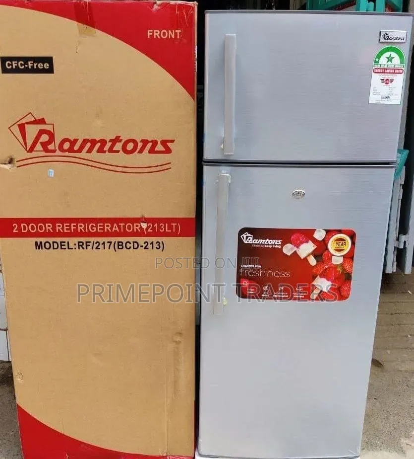 *Ramtons Fridge Double Fridge 213litres Rf217