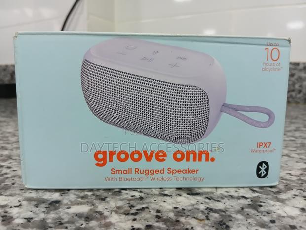 Groove Onn Small Rugged Portable Bluetooth Speaker.