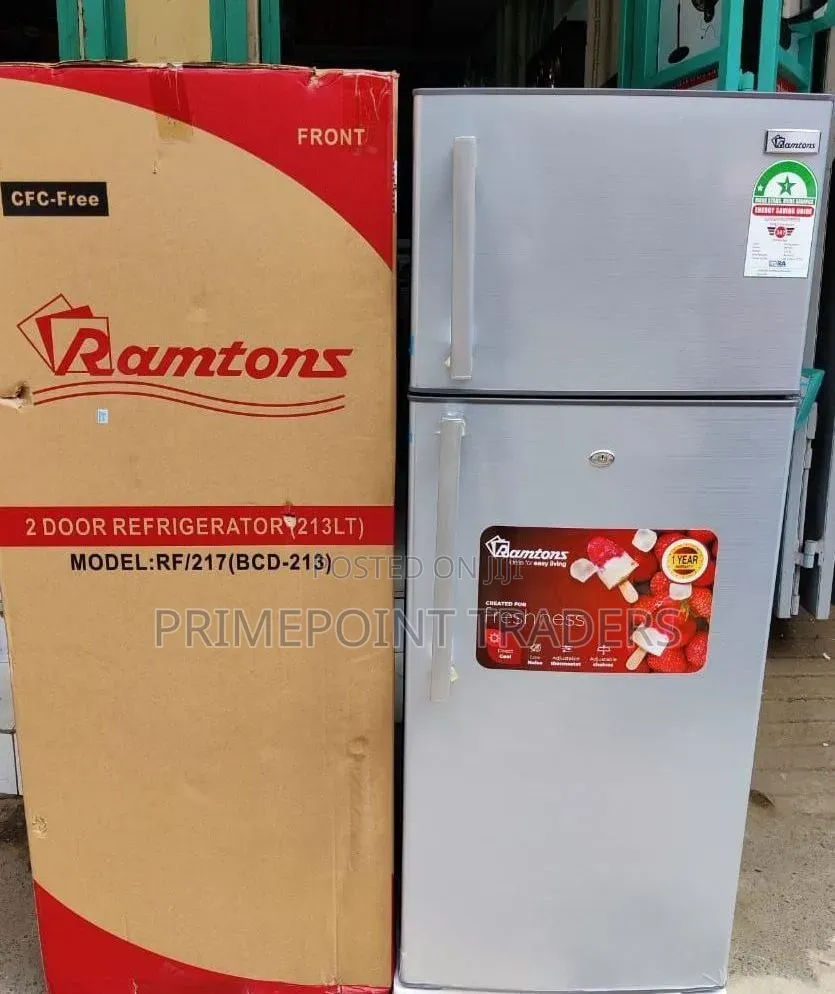 Ramtons Refrigerator Double Door 213 Litres Capacity