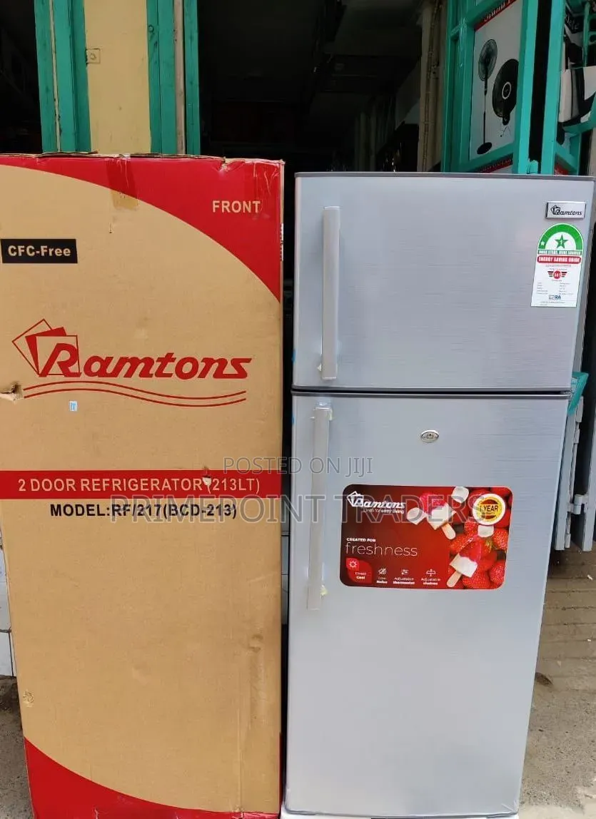 Ramtons Double Door Refrigerator 213 Litres Capacity Smart Interior