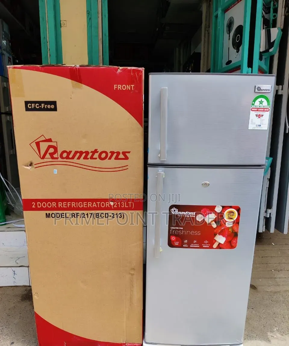 Ramtons Refrigerator 213 Litres Double Door Ideal Fridge for Home Off