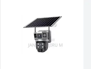 Wifi Dual-Lens Solar Security Camera – Waterproof Outdoor CCTV