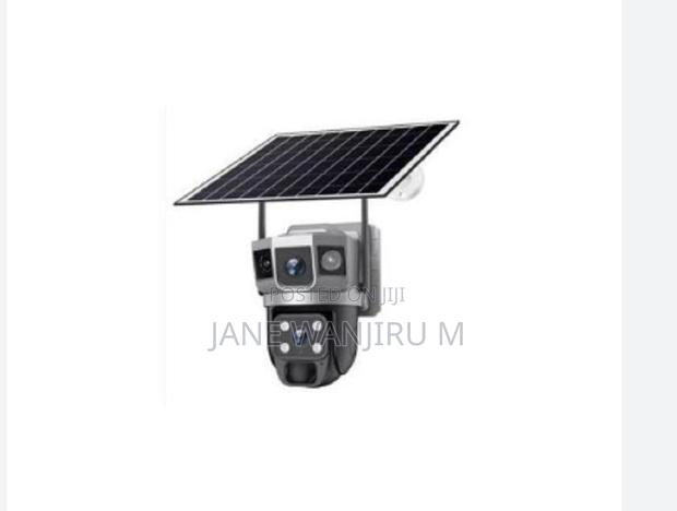 Wifi Dual-Lens Solar Security Camera – Waterproof Outdoor CCTV