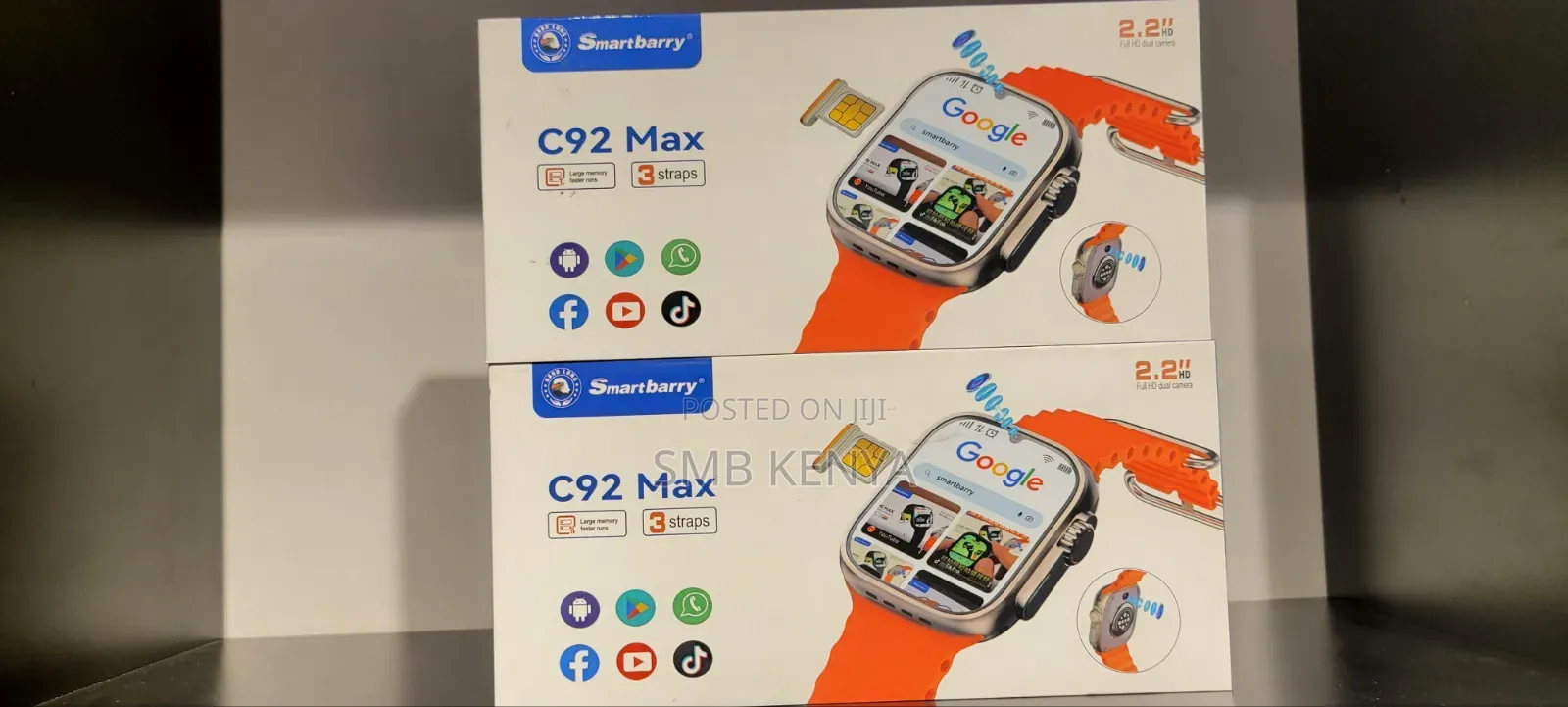 C92 Max Smartwatch With Access to Playstore, Simcard and Social Media