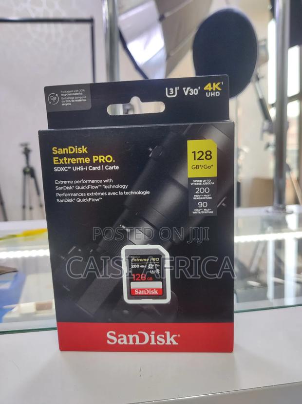 Sandisk 128gb Extreme Pro Uhs-I SDXC Memory Card