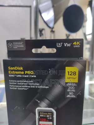 Sandisk 128gb Extreme Pro Uhs-I SDXC Memory Card