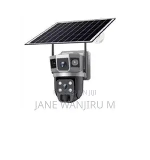 (Wifi Solar Dual-Lens CCTV Camera – Motion Tracking)