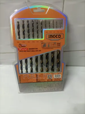 19pcs HSS Twist Drill Bits Set