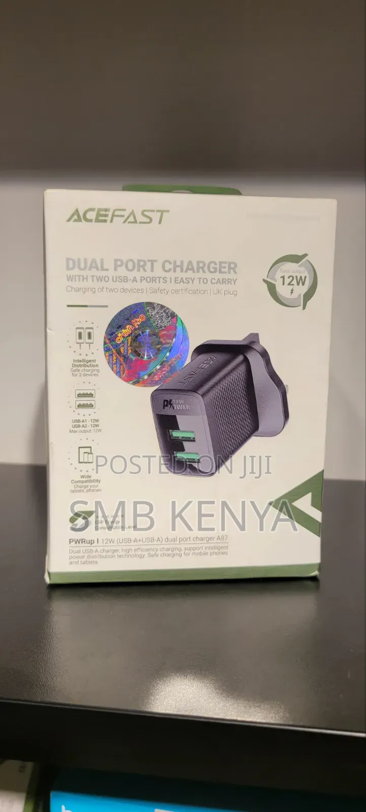 Acefast 12w Dual USB Charger for Phones Tablets-A87