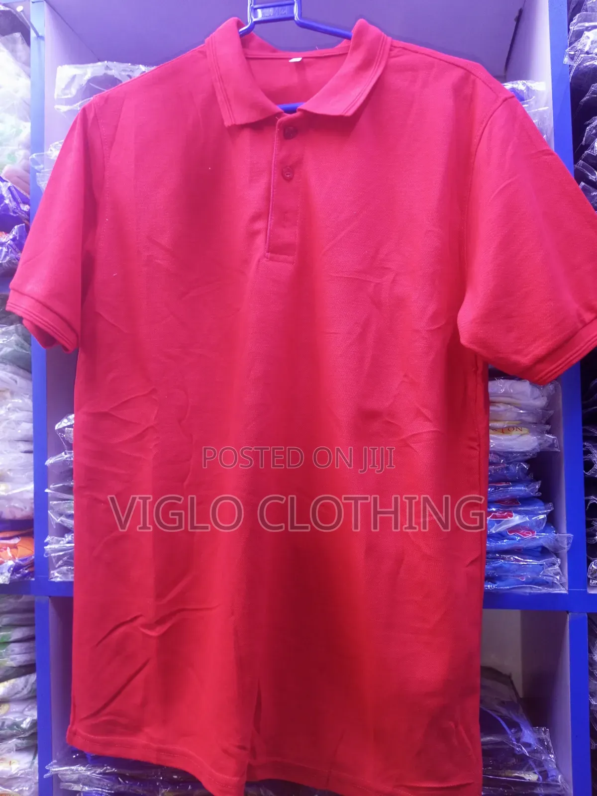 Plain Red Poloshirts