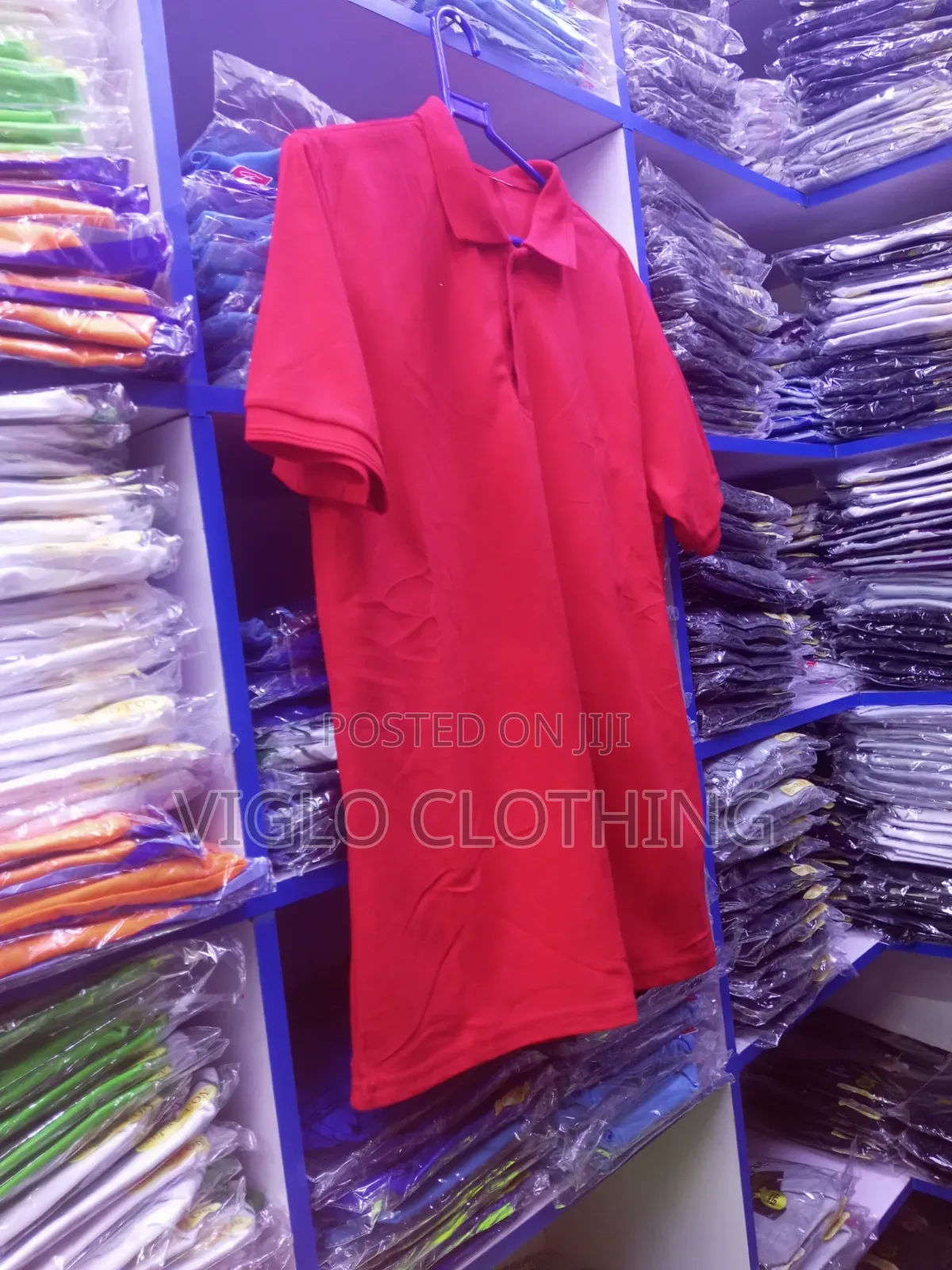 Plain Red Poloshirts