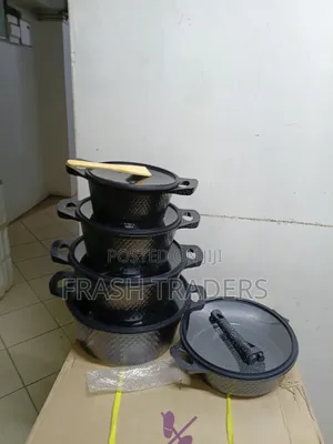 Cookware Set Premium Granite Coated Cooking Pot Set – 10PCS