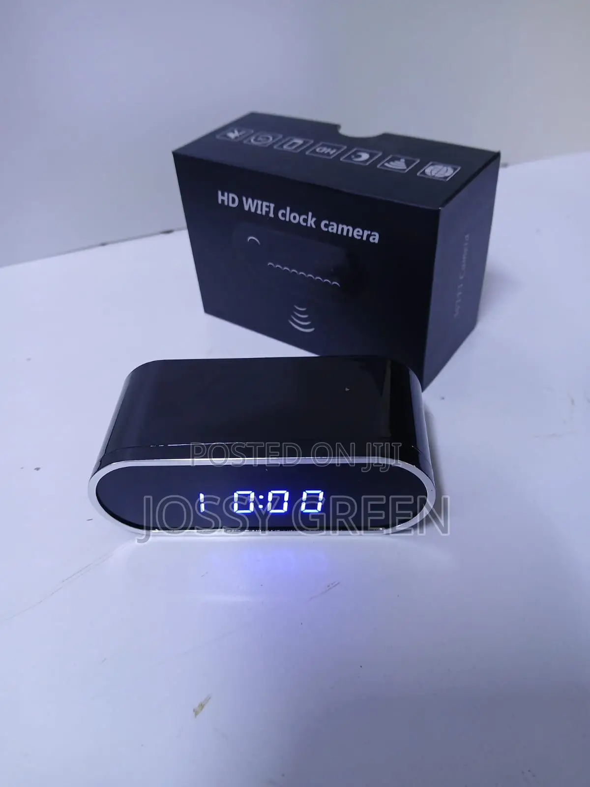 Nannywifi Digital Clock Hidden Spy Camera for Indoor Surveillance